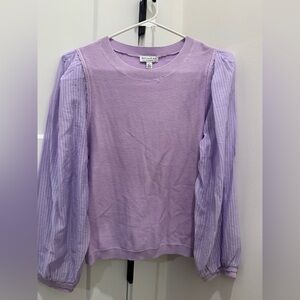 Current Air Lavender Long Sleeve Top